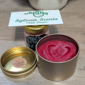 2 Soy Beeswax  Cranberry Apple And Peach Nectar Candles